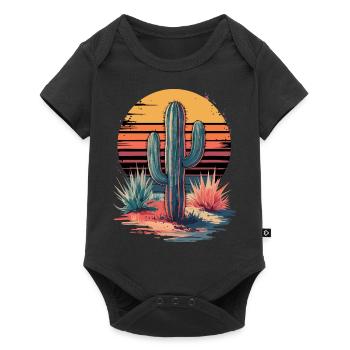 Cactus Cacti Desert Plant - Baby Premium short-sleeve bodysuit - black - Front