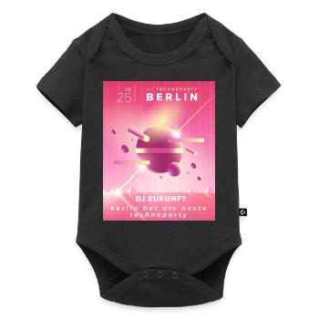 berlin Techno - Baby Premium short-sleeve bodysuit - black - Front