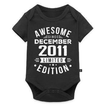 Birthday Gift born in December 2011 - Baby Premium short-sleeve bodysuit - black - Front