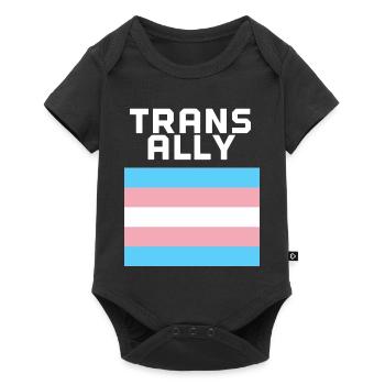 Trans ally - Baby Premium short-sleeve bodysuit - black - Front