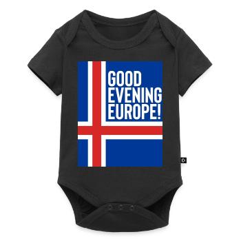 Iceland Eurovision - Baby Premium short-sleeve bodysuit - black - Front