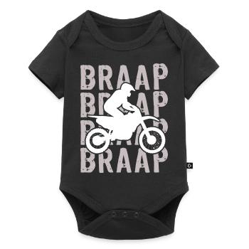 Motocross MX Supercross Enduro Dirt Bike - Body à manches courtes Premium Bébé - noir - Devant
