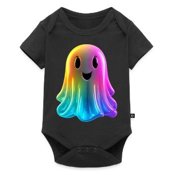 Fantôme coloré - Body à manches courtes Premium Bébé - noir - Devant