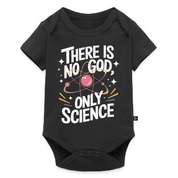 Atheismus Atheist Anti-Religion Agnostiker - Baby Premium Kurzarmbody - Schwarz - Vorne