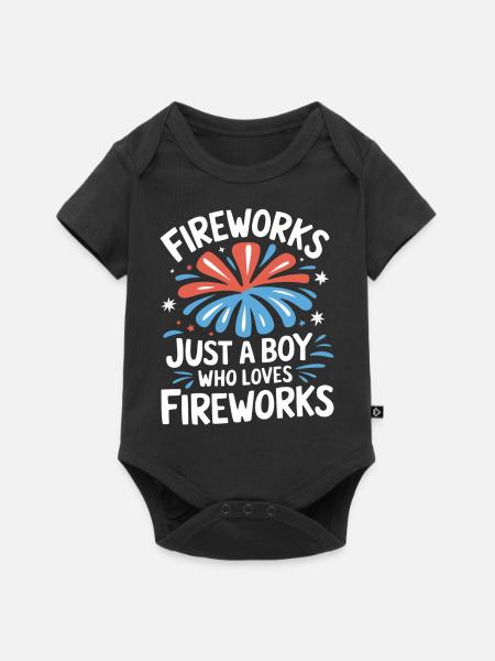 Pyrotechniker Feuerwerk Pyrotechnik - Baby Premium Kurzarmbody - Schwarz