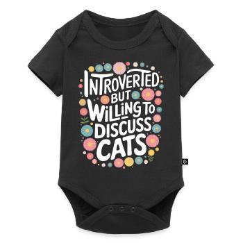 Introvert, antisocial, introvert - Baby Premium short-sleeve bodysuit - black - Front