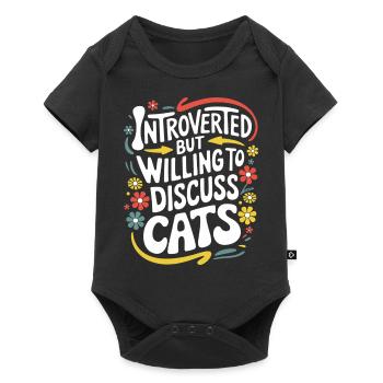 Introvert, antisocial, introvert - Baby Premium short-sleeve bodysuit - black - Front
