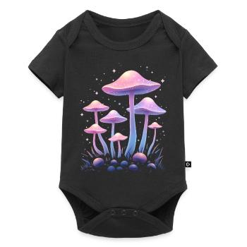 Magic Mushrooms Design - Mystic Forest - Baby Premium short-sleeve bodysuit - black - Front