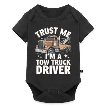 Tow Truck Truck Tow Truck - Baby Premium short-sleeve bodysuit - black - Front