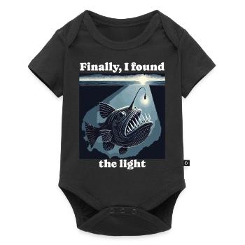 Anglerfish Found The Light Angler Fish - Body à manches courtes Premium Bébé - noir - Devant
