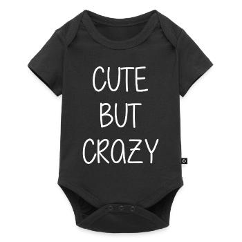 Mignon mais fou - Citation cool - Doux mais fou - Body à manches courtes Premium Bébé - noir - Devant
