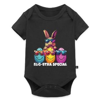 Egg-stra Special Easter Eggs - Baby Premium short-sleeve bodysuit - black - Front