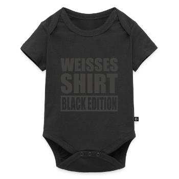 Sarkasmus Black Edition: Weißes Shirt lustig goth - Baby Premium Kurzarmbody - Schwarz - Vorne