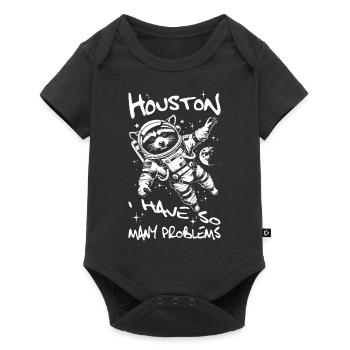 raton laveur vintage Houston J’ai tellement de problèmes - Body à manches courtes Premium Bébé - noir - Devant
