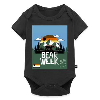 bear Week - Baby Premium short-sleeve bodysuit - black - Front