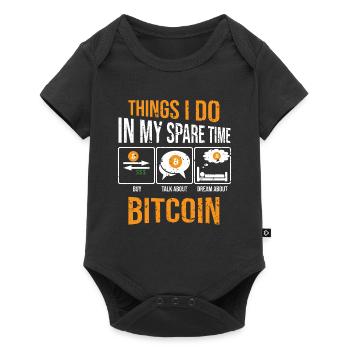 Bitcoin Miner Crypto - Body à manches courtes Premium Bébé - noir - Devant