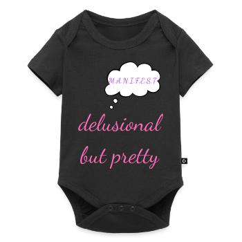 Délirant mais joli - Y2K Soft Girl Confidence T - Body à manches courtes Premium Bébé - noir - Devant