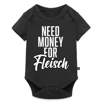 Need Money For Meat - Baby Premium short-sleeve bodysuit - black - Front