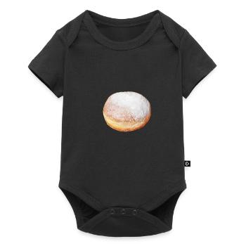 Faschingskrapfen - Baby Premium Kurzarmbody - Schwarz - Vorne