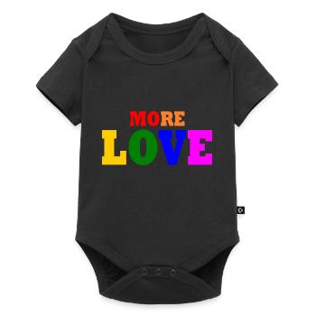 More love - Baby Premium short-sleeve bodysuit - black - Front
