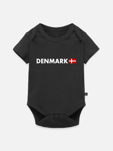 Denmark - Baby Premium short-sleeve bodysuit - black