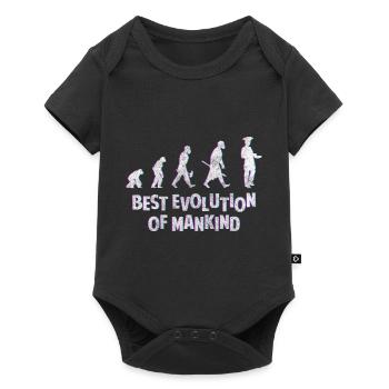 Backen Konditor Torte Teig - Baby Premium Kurzarmbody - Schwarz - Vorne