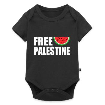 Free palestine - Body à manches courtes Premium Bébé - noir - Devant