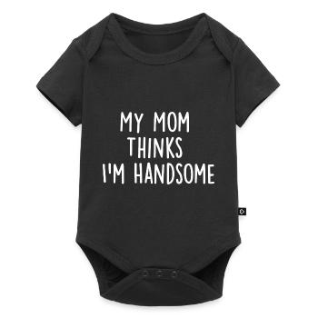 Ma mère pense que je suis belle - Body à manches courtes Premium Bébé - noir - Devant