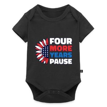 Quatre ans de plus, pause - Citation amusante de Biden - Body à manches courtes Premium Bébé - noir - Devant