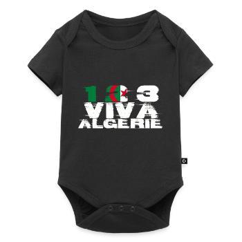 One, two, three, long live Algeria - Baby Premium short-sleeve bodysuit - black - Front