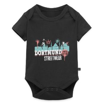 Dortmund Skyline City Germany Graffiti - Baby Premium short-sleeve bodysuit - black - Front
