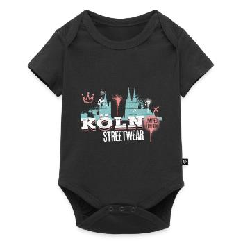 Cologne Skyline City Germany Cologne Graffiti - Baby Premium short-sleeve bodysuit - black - Front