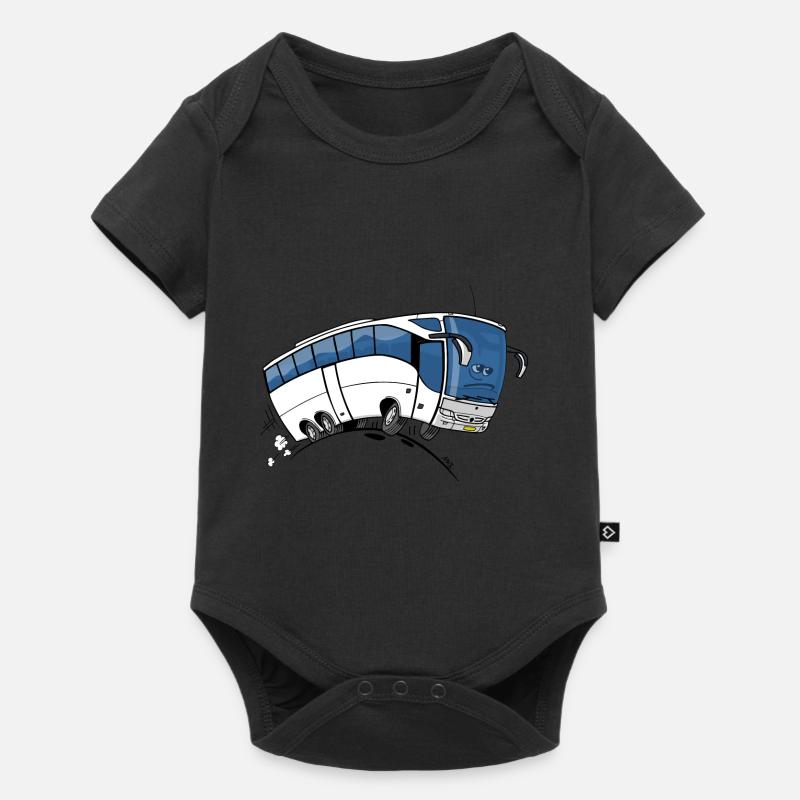 0711 Bus - Baby Premium Kurzarmbody - Schwarz