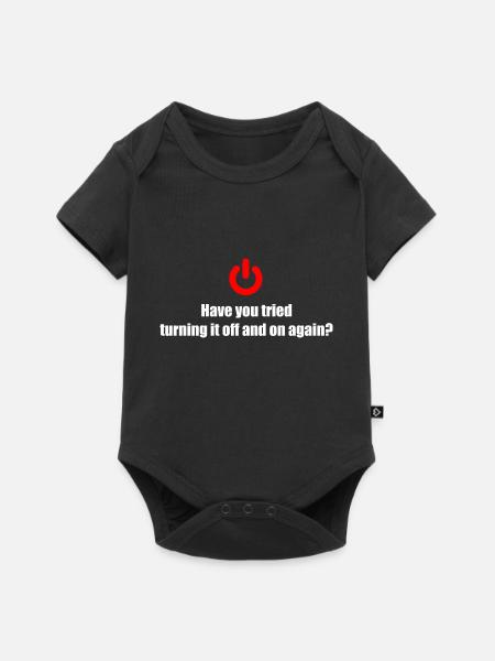 Technischer Support IT Techniker Technik Geschenk - Premium kortærmet baby-body  - sort