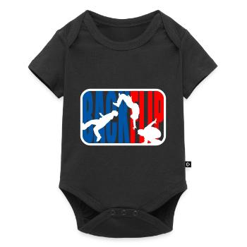 Parkour Freerunner Backflip - Body à manches courtes Premium Bébé - noir - Devant