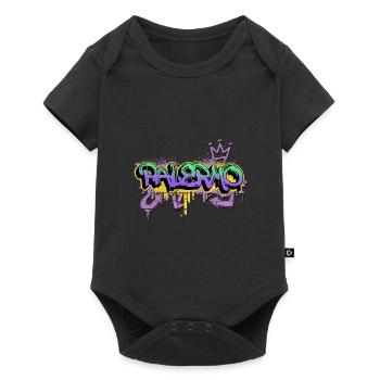 Palermo Italy City Graffiti Spray Sprayer - Baby Premium short-sleeve bodysuit - black - Front