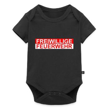 Freiwillige Feuerwehr - Baby Premium Kurzarmbody - Schwarz - Vorne