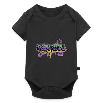 Football américain Graffiti Spray Pulvérisateur Sports - Body à manches courtes Premium Bébé - noir - Devant