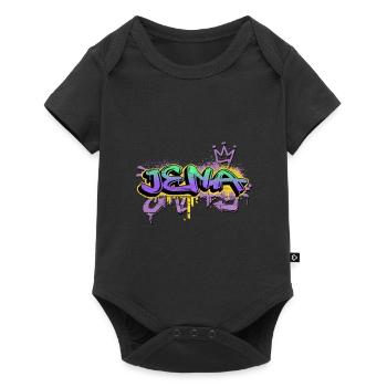 Jena Germany City Graffiti Spray Sprayer - Baby Premium short-sleeve bodysuit - black - Front