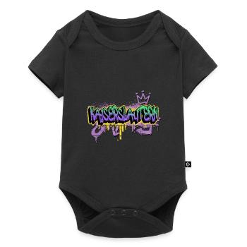 Kaiserslautern Deutschland Graffiti Spray Sprayer - Baby Premium Kurzarmbody - Schwarz - Vorne