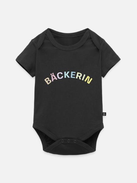 Bäckerin - Baby Premium Kurzarmbody - Schwarz