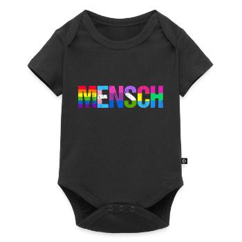 Mensch Pride Month LGBT LGBTQ - Baby Premium Kurzarmbody - Schwarz - Vorne