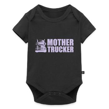 mère Trucker - Body à manches courtes Premium Bébé - noir - Devant