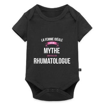 Rhumatologue idéale mythe cadeau noël - Body à manches courtes Premium Bébé - noir - Devant