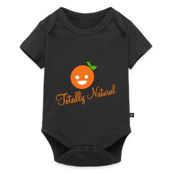 Totally natural orange - Baby Premium short-sleeve bodysuit - black - Front