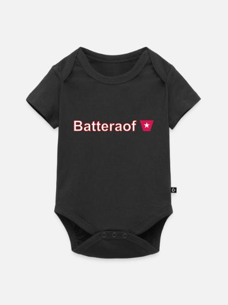 Batteraof W - Baby Premium Kurzarmbody - Schwarz