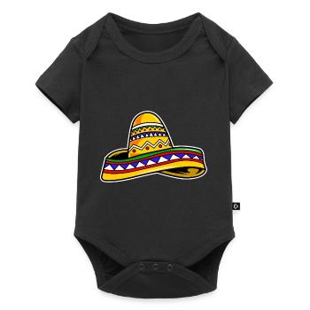 Cartoon sombrero - Baby Premium short-sleeve bodysuit - black - Front