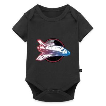 navette spatiale pour vaisseau spatial - Body à manches courtes Premium Bébé - noir - Devant