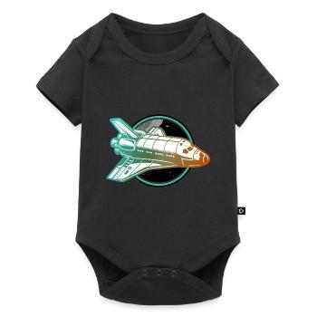 navette spatiale pour vaisseau spatial - Body à manches courtes Premium Bébé - noir - Devant
