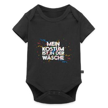 Mein Kostüm ist in der Wäsche Halloween - Baby Premium Kurzarmbody - Schwarz - Vorne